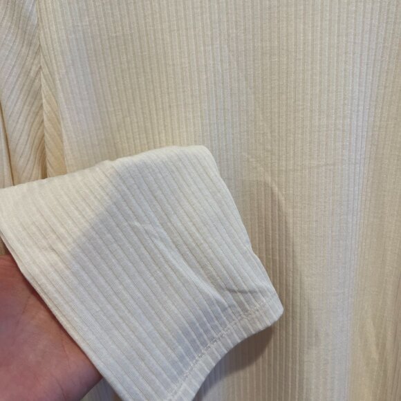 Madewell Cream Ribbed Turtleneck / XXL - Picture 3 of 3